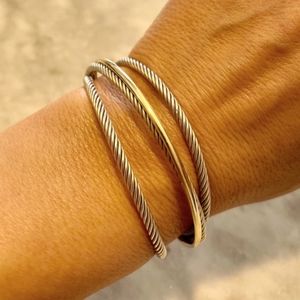 The Crossover Collection® Three-Row Cuff with 18K Yellow Gold